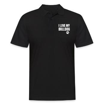 Dog Hund - Männer Poloshirt - Schwarz - Vorne - Kai (181cm)