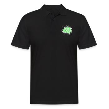 vegan meal vegetarian humor fruit birthday present - Men's Polo Shirt - black - Front - Kai (181cm)