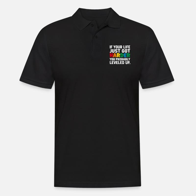 Härter - Männer Poloshirt - Schwarz