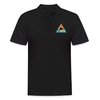 Wal - Männer Poloshirt - Schwarz - Vorne - Kai (181cm)