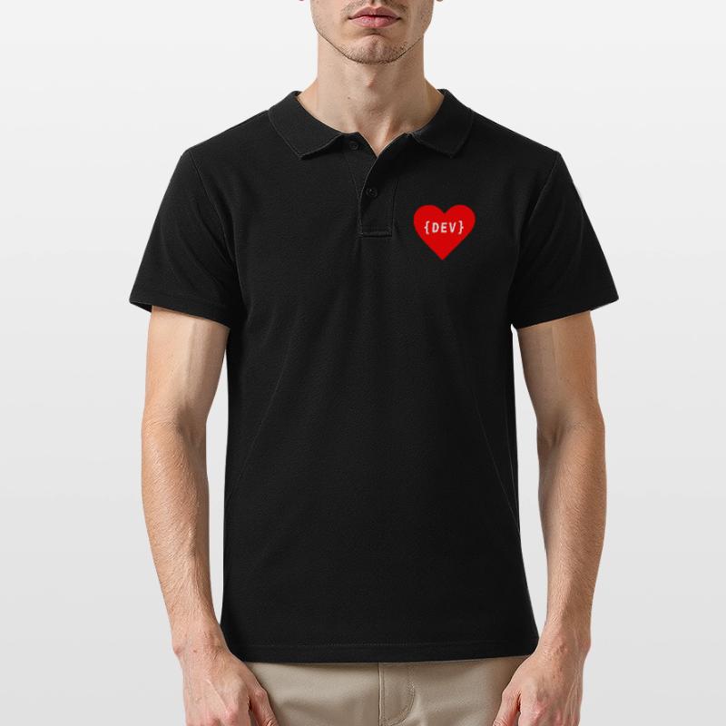 Software Developer, Liebe Code DEV Entwickler Tag Männer Poloshirt