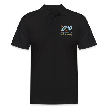 Kajak Kajakfahren - Männer Poloshirt - Schwarz - Vorne - Kai (181cm)