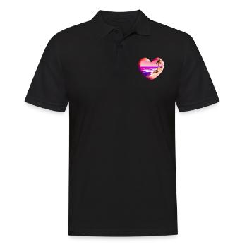Strand Sonne Sommerurlaub Palme Insel Palmen - Männer Poloshirt - Schwarz - Vorne - Kai (181cm)