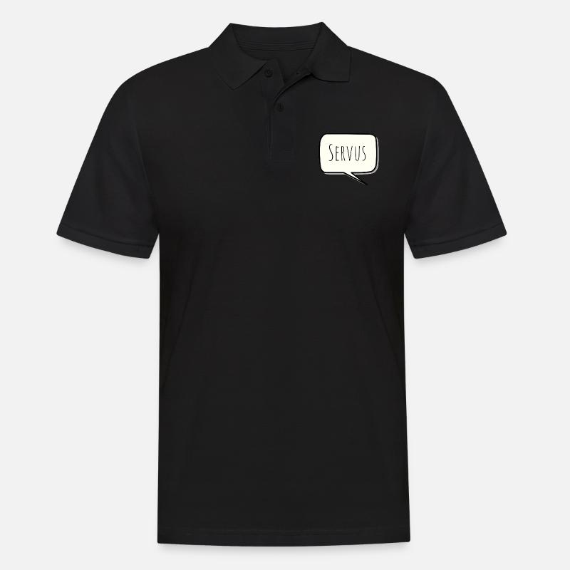 Servus - Männer Poloshirt - Schwarz