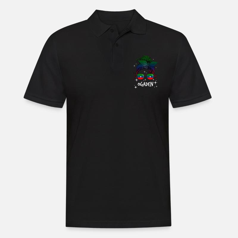 Ogaden - Männer Poloshirt - Schwarz