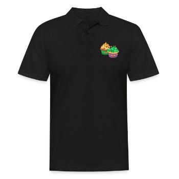 Gâteau au muffin Halloween - Polo Homme - noir - Devant - Kai (181cm)