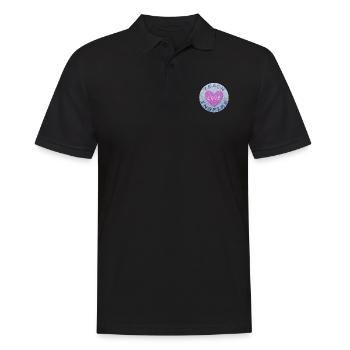 Unterrichten Liebe Inspirieren Herz Knete - Männer Poloshirt - Schwarz - Vorne - Kai (181cm)