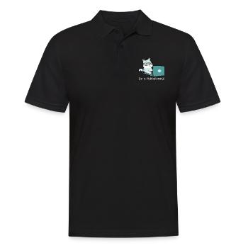 I'm A Purrgrammer Coder Software Developer Compute - Männer Poloshirt - Schwarz - Vorne - Kai (181cm)