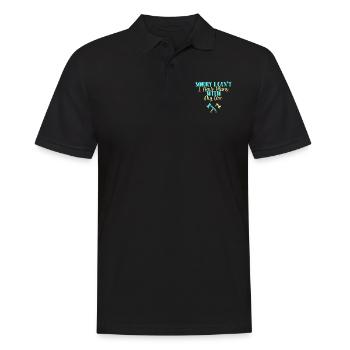 Axe throw axe throwing - Men's Polo Shirt - black - Front - Kai (181cm)