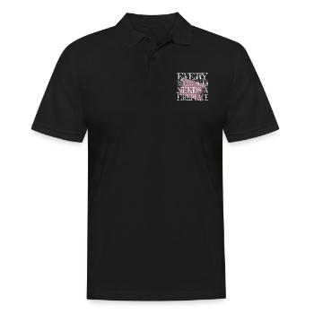 construction carpenter carpenter jokes tshirts - Men's Polo Shirt - black - Front - Kai (181cm)