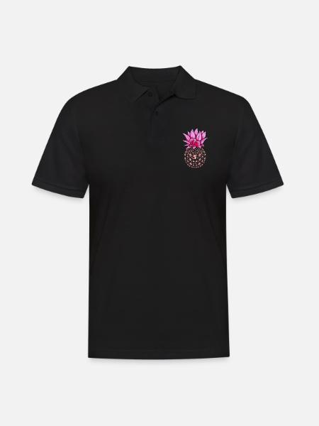 Animal Gift Pineapple Axolotl - Men's Polo Shirt - black