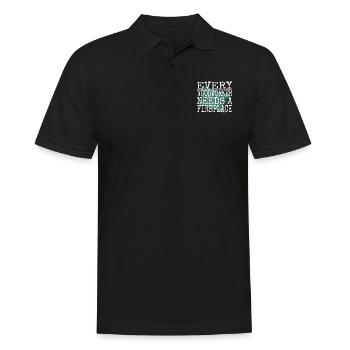 cutter charpentier drôle tshirts drôle citation - Polo Homme - noir - Devant - Kai (181cm)