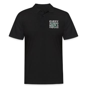 Cutter Carpenter Tshirts Tree Feller Plumber - Men's Polo Shirt - black - Front - Kai (181cm)