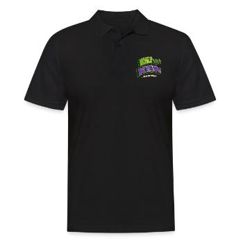 bienchen activist apparel umweltbewusst - Männer Poloshirt - Schwarz - Vorne - Kai (181cm)