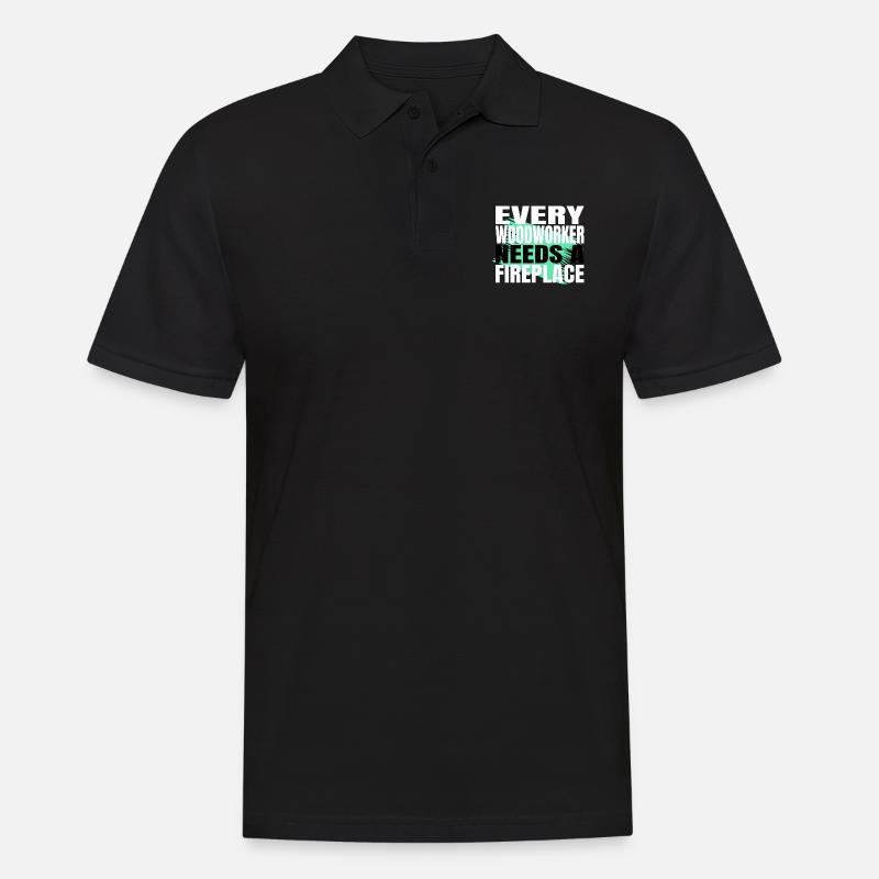 jokes badge present idea tools - Männer Poloshirt - Schwarz