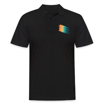 Vintage Game Chess - Men's Polo Shirt - black - Front - Kai (181cm)