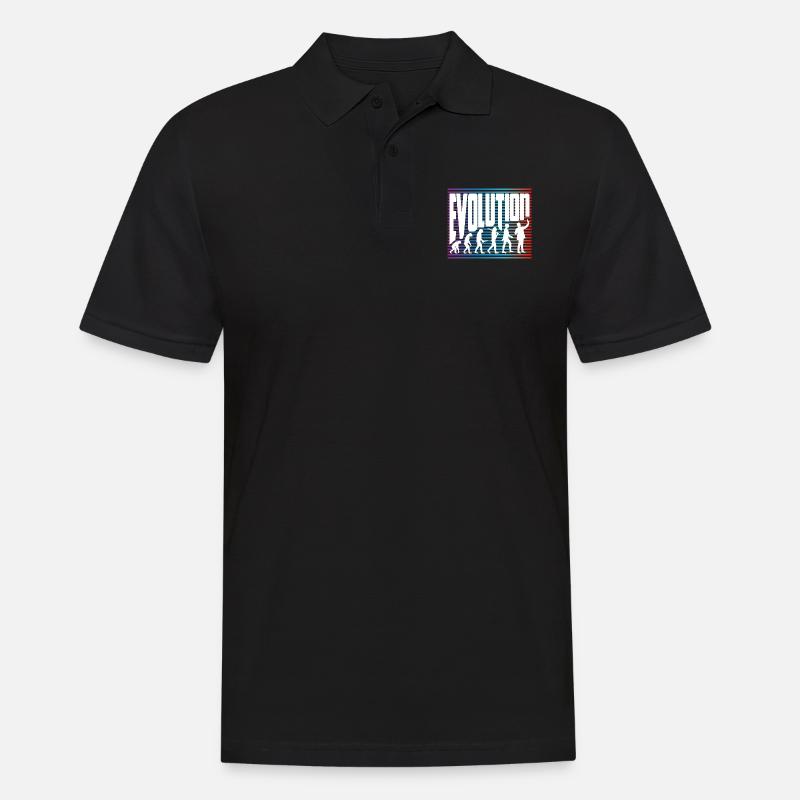évolution - Polo Homme - noir