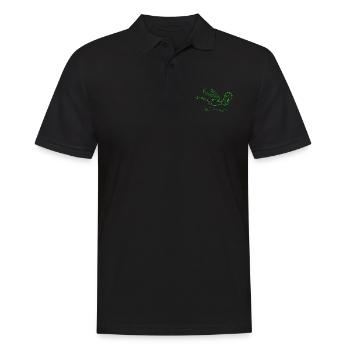 Torwart Fußball Fussball Fußballer Geschenk - Männer Poloshirt - Schwarz - Vorne - Kai (181cm)