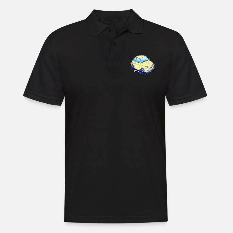 Cinquecento nur das Auto - Männer Poloshirt - Schwarz
