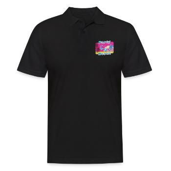Cool party shirt summer beach vacation gift - Men's Polo Shirt - black - Front - Kai (181cm)