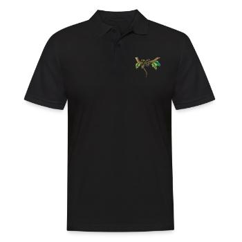 Anaconda, the funny snake - Men's Polo Shirt - black - Front - Kai (181cm)