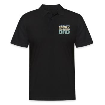 The Official Family Tailgater Dad - Männer Poloshirt - Schwarz - Vorne - Kai (181cm)