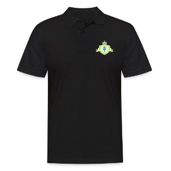 Trident Coat of Arms - Men's Polo Shirt - black - Front - Kai (181cm)