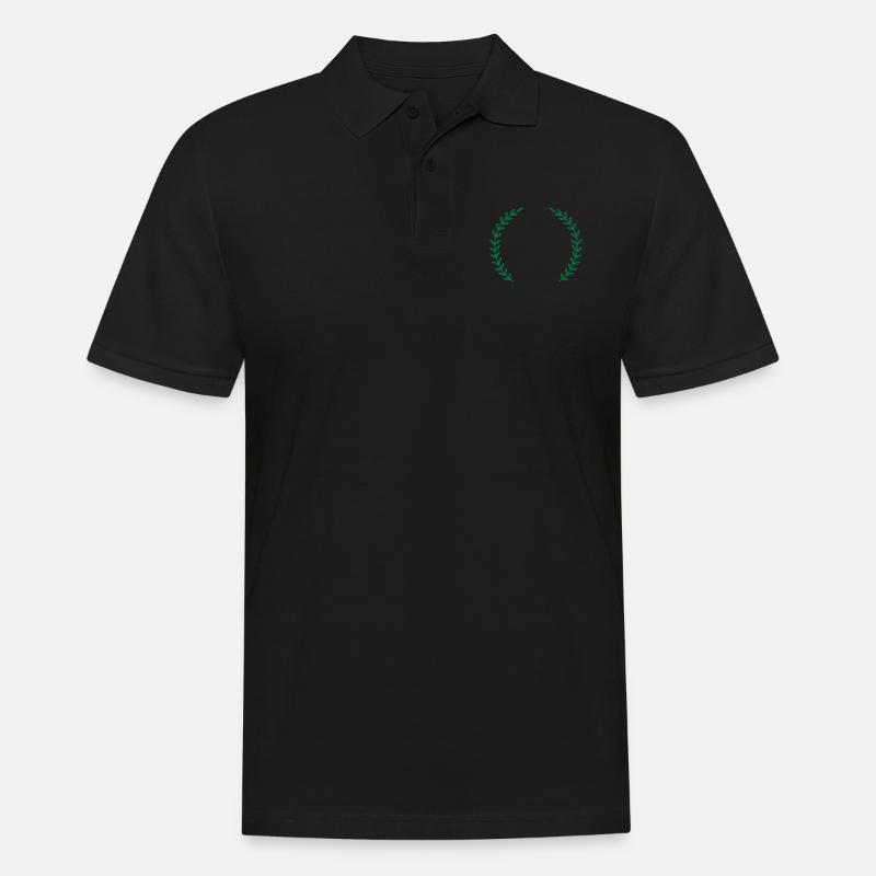 Krone - Männer Poloshirt - Schwarz