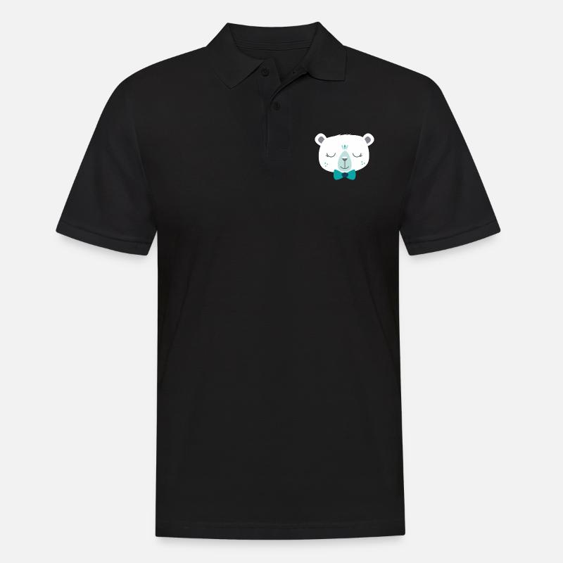 Son Bär - Männer Poloshirt - Schwarz