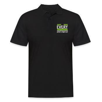 tools lumber bingo hall tshirts humor - Männer Poloshirt - Schwarz - Vorne - Kai (181cm)