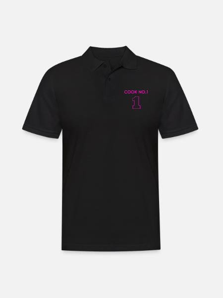 Chef number one - -starred chef - Men's Polo Shirt - black
