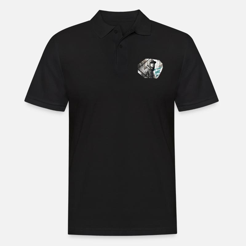 junger Rapper - Männer Poloshirt - Schwarz