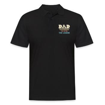 Dad The Beekeeper The Myth The Legend Beekeeping A - Männer Poloshirt - Schwarz - Vorne - Kai (181cm)
