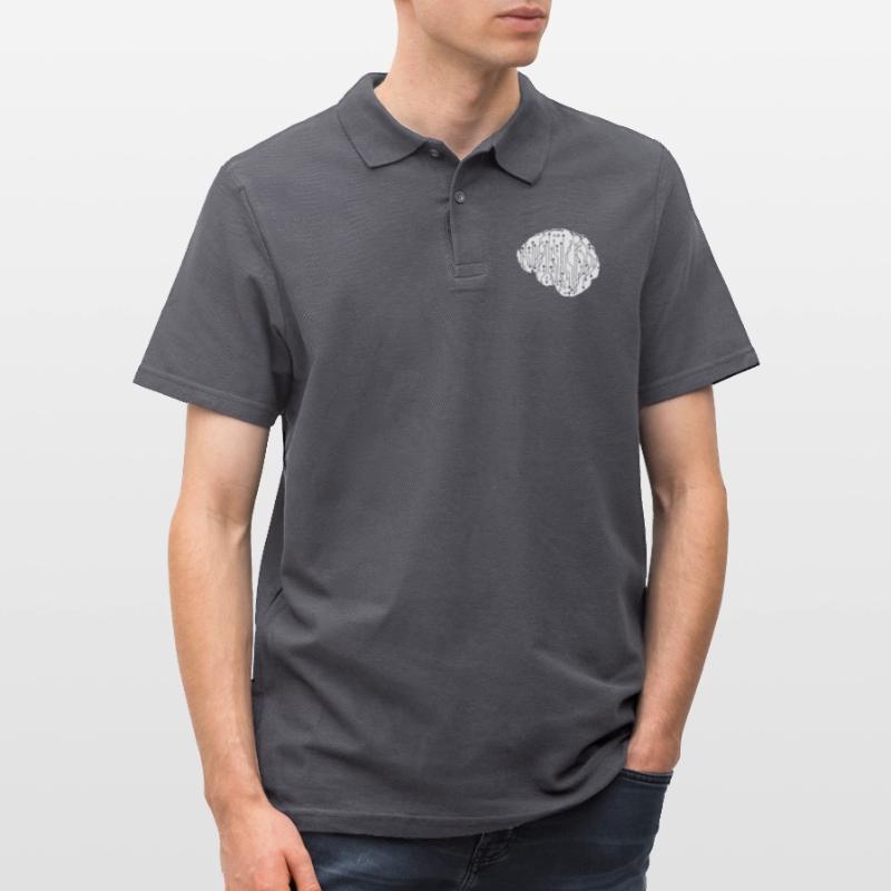 Electrical Brain CPU Data Circuit Computer Men's Polo Shirt