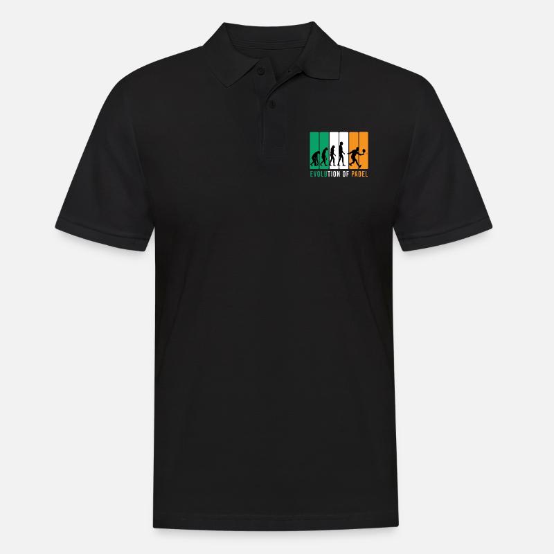 Evolution Padel Design for all paddle - Men's Polo Shirt - black