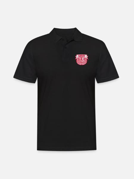 désolé de ne pas écouter - Polo Homme - noir