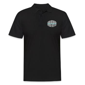 Travail du bois marteau-piqueur citation drôle menuiserie - Polo Homme - noir - Devant - Kai (181cm)