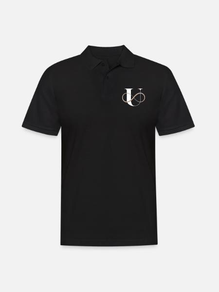 Infinite Letter u - Men's Polo Shirt - black