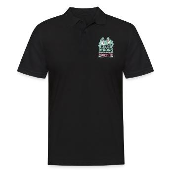 Apes Strong Together - Men's Polo Shirt - black - Front - Kai (181cm)