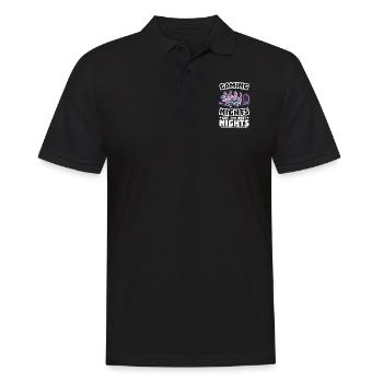 Game Nerd Game Console Gaming Play Gamepad - Men's Polo Shirt - black - Front - Kai (181cm)