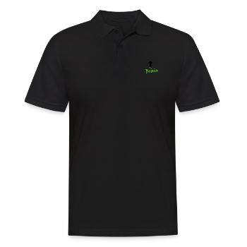 The Brain - Männer Poloshirt - Schwarz - Vorne - Kai (181cm)