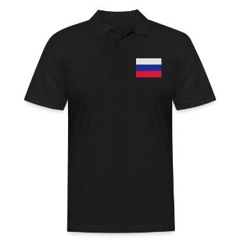 drapeau_russie - Polo Homme - noir - Devant - Kai (181cm)