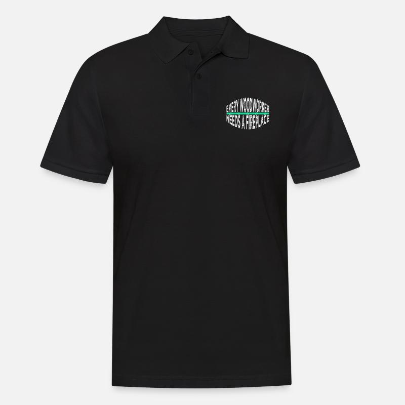 carpenter quotes tshirts - Männer Poloshirt - Schwarz