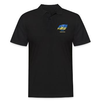 Free Cherson T-Shirt Ukraine Flagge Frau Geschenk - Männer Poloshirt - Schwarz - Vorne - Kai (181cm)