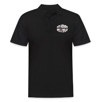 Present Idea Hearbeat Union Carpenter Tshirts - Men's Polo Shirt - black - Front - Kai (181cm)