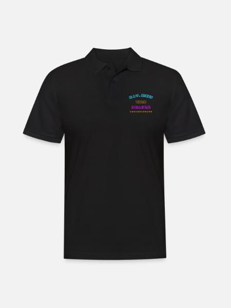 Eat, Sleep, Walk, Beagle - Men's Polo Shirt - black