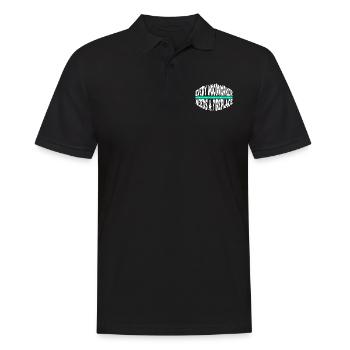 lumber union carpenter gift idea - Männer Poloshirt - Schwarz - Vorne - Kai (181cm)