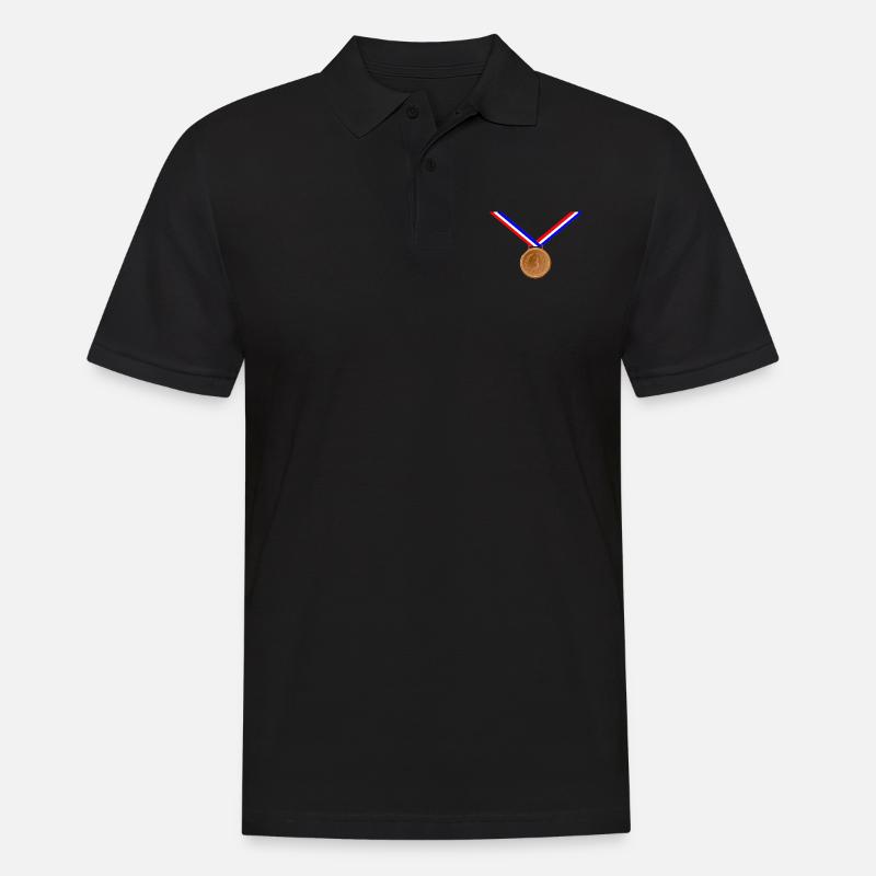 Bronze Medal 3rd - Men's Polo Shirt - black