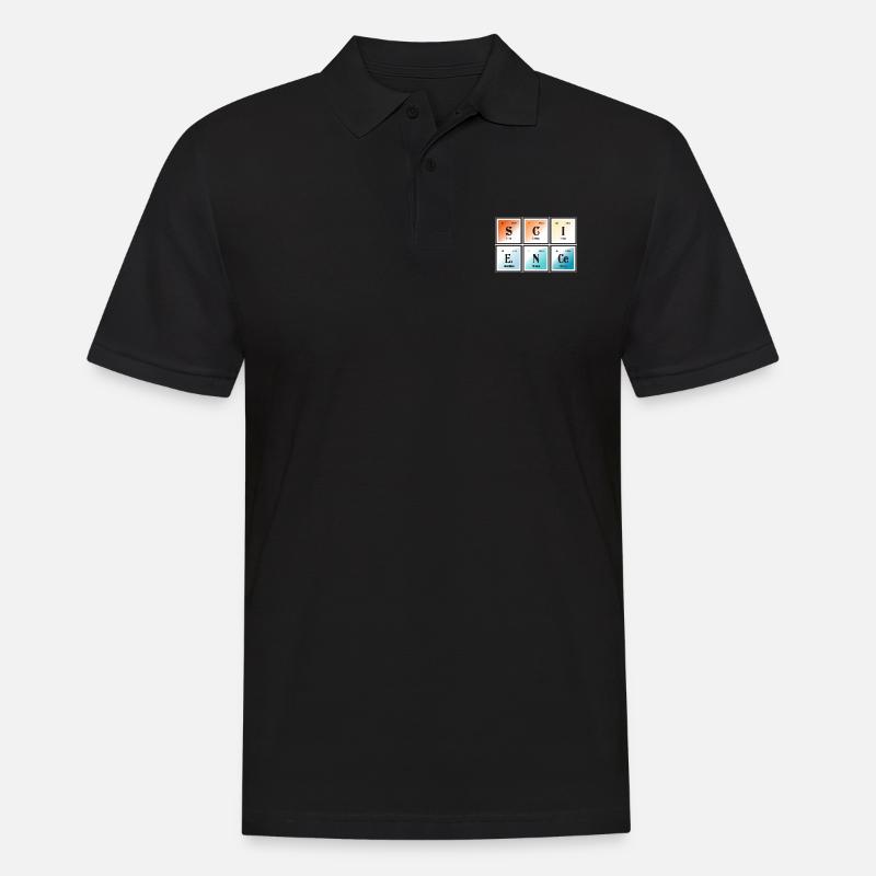 Wissenschaft | Periodensystem der Elemente - Männer Poloshirt - Schwarz