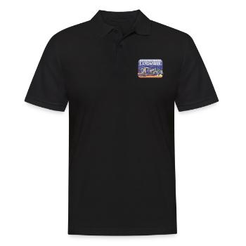 ICH BIN FÜR UNSERE LANDWIRTE BAUERNPROTEST BAUERN - Männer Poloshirt - Schwarz - Vorne - Kai (181cm)